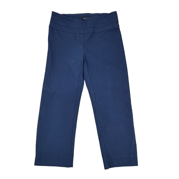 RW&CO Navy Blue Side Slit Hem Capri Pull On Dress Pants XS - Picture 1 of 13